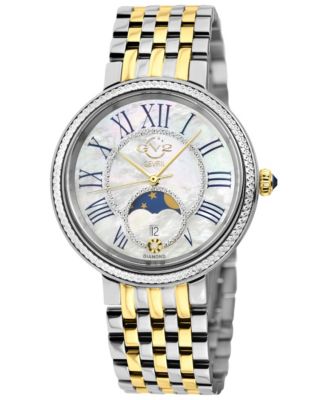 GV2 by Gevril Женские часы Genoa Swiss Quartz с бриллиантами