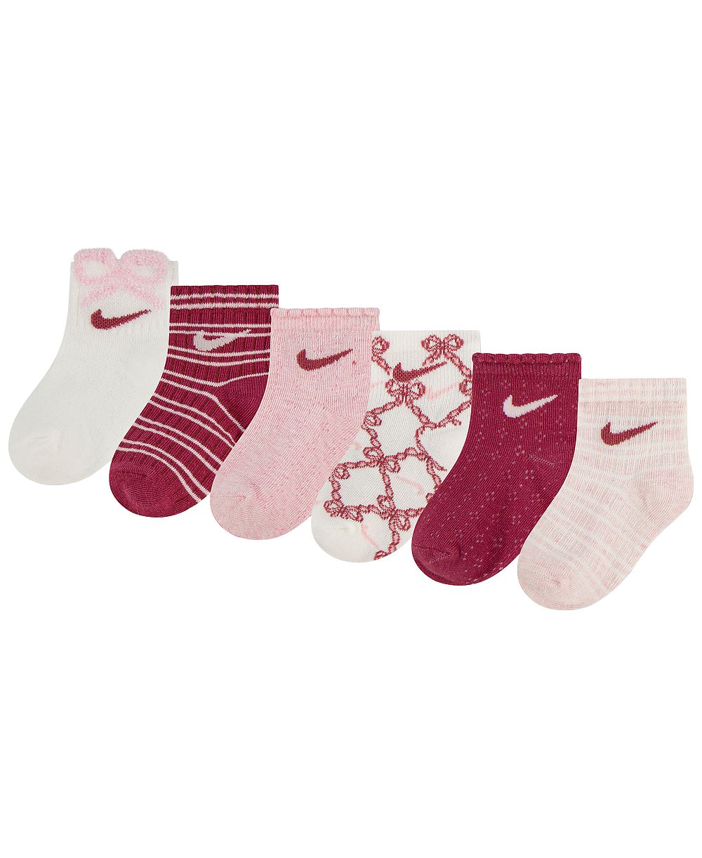 Nike детские носки Ready Set Grow для девочек 6M-4T, упаковка 6 шт.
