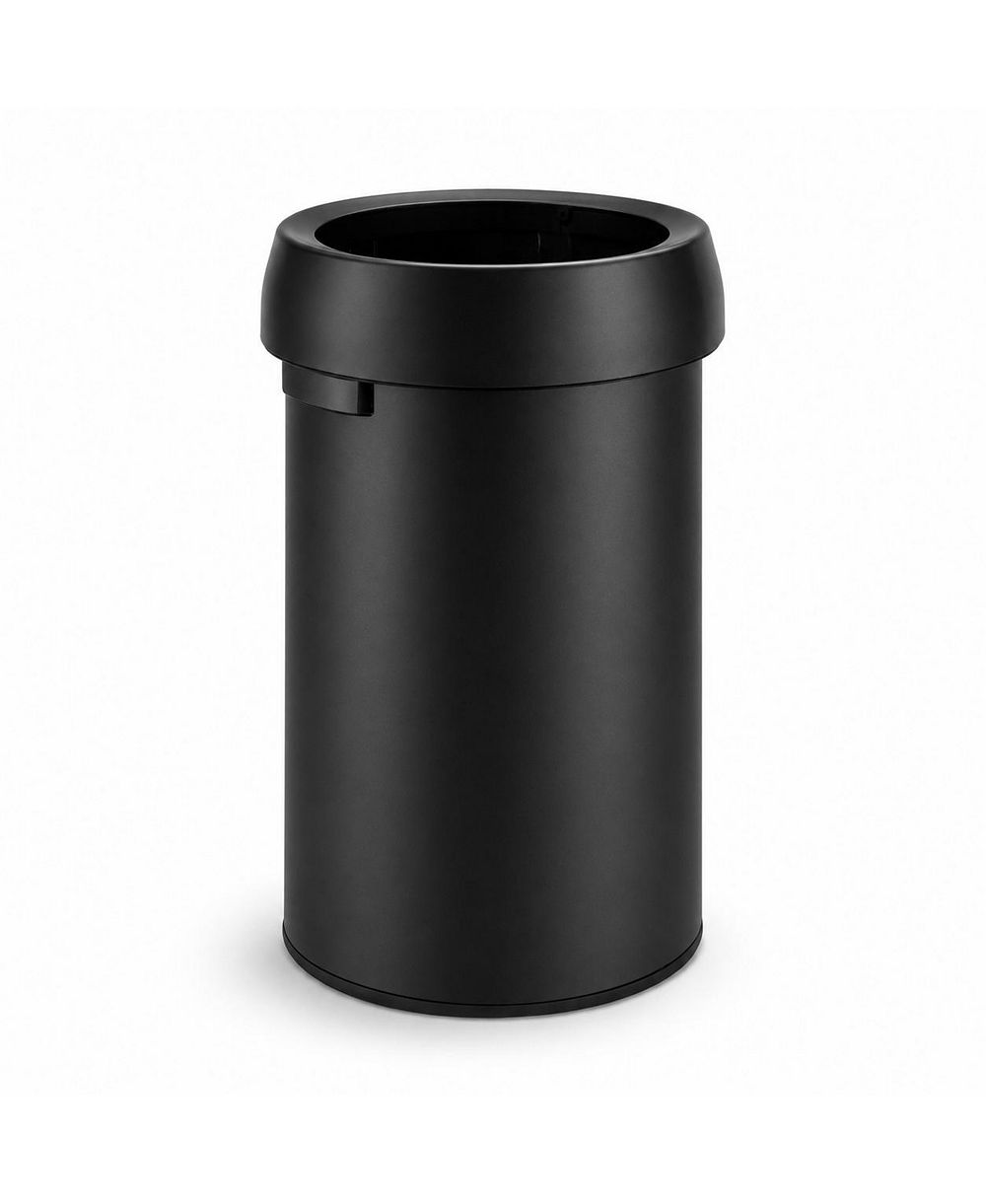 Мусорное ведро Home Zone Living 16 Gallon из нержавеющей стали с открытым верхом