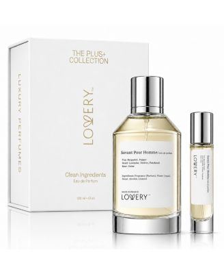 LoveryPlus Savant Pour Homme Perfume Set - 3.4fl oz Mens Fragrance Gift Set with 10ml Travel Size Mini Perfume