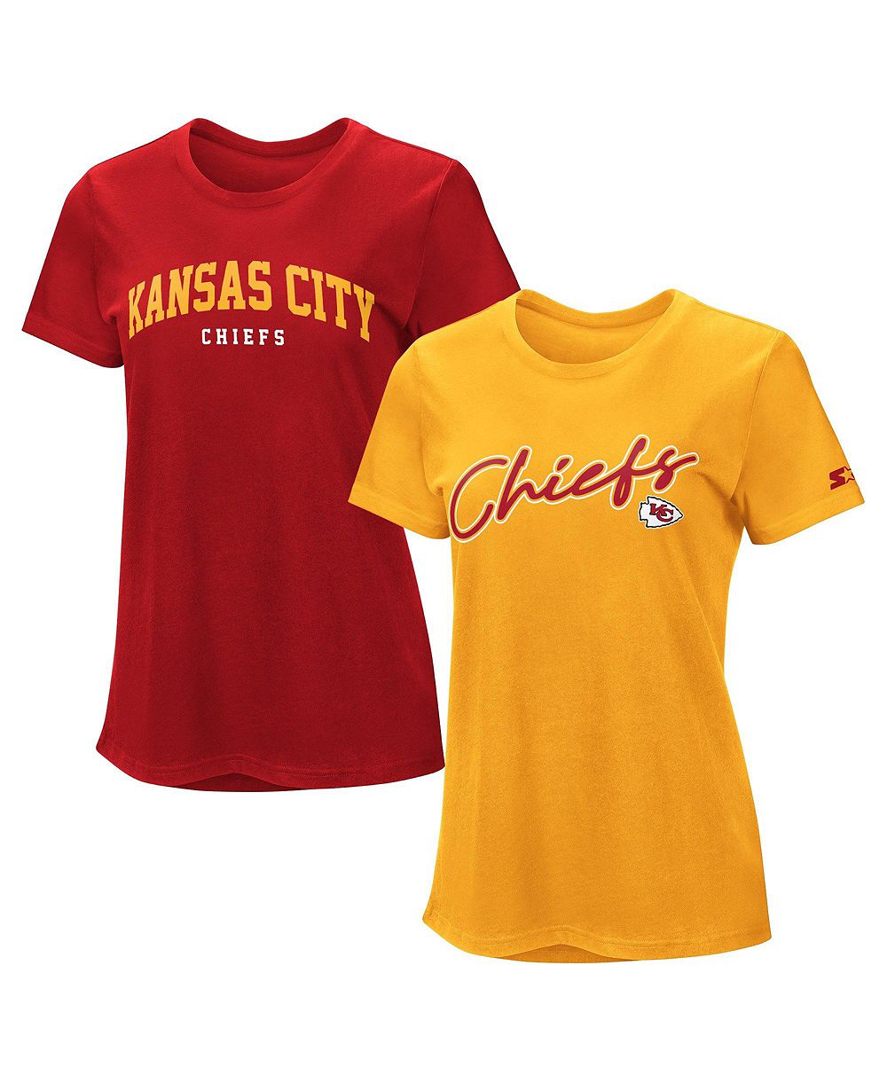 Starter Женский комплект из 2-х футболок Red/Gold Kansas City Chiefs