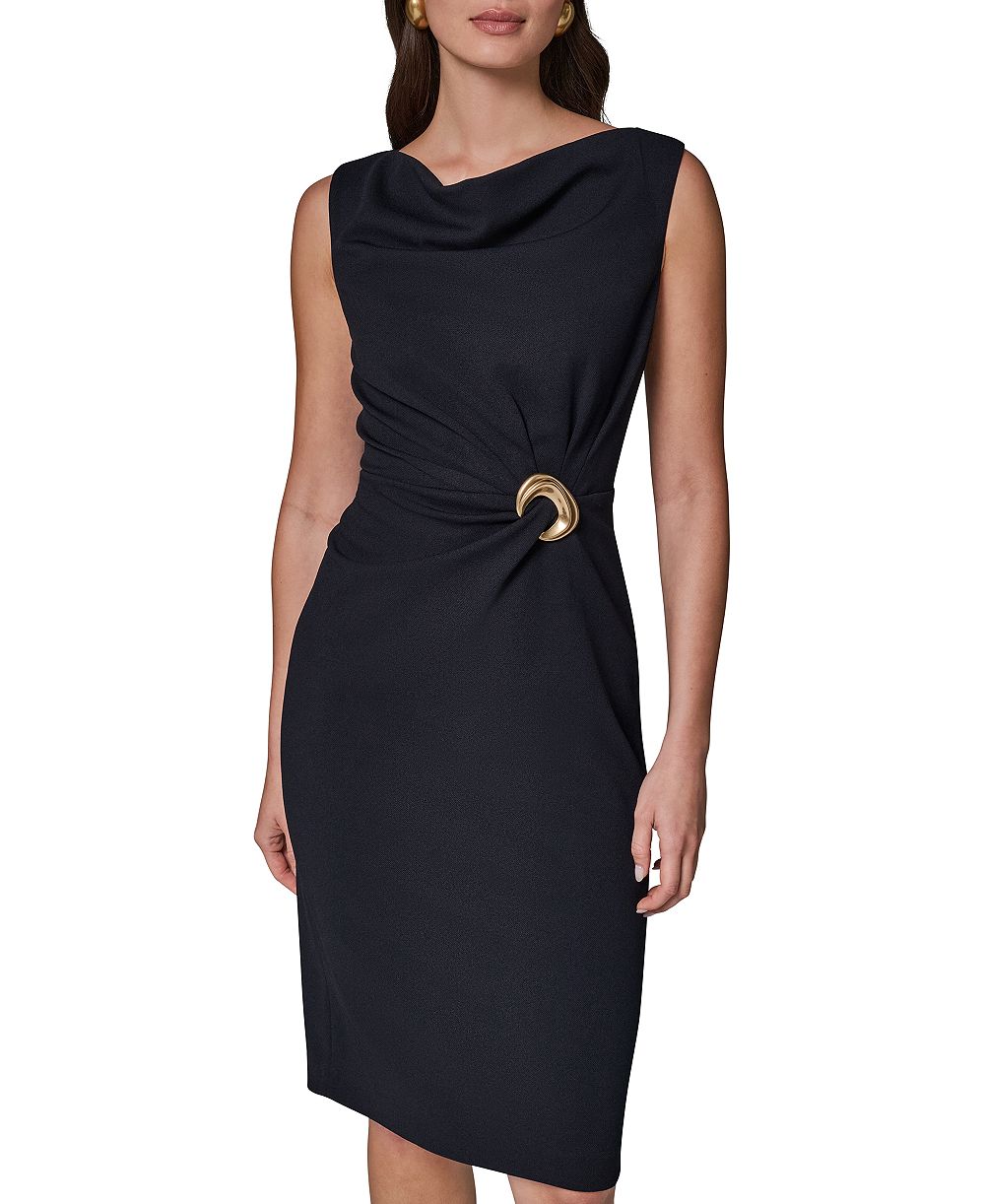 Donna Karan New York Женское платье-футляр без рукавов с лодочкой