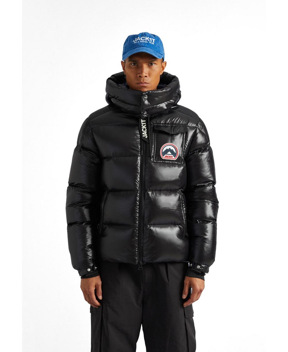 JACK1T Men's Quilted Hooded Puffer Jacket