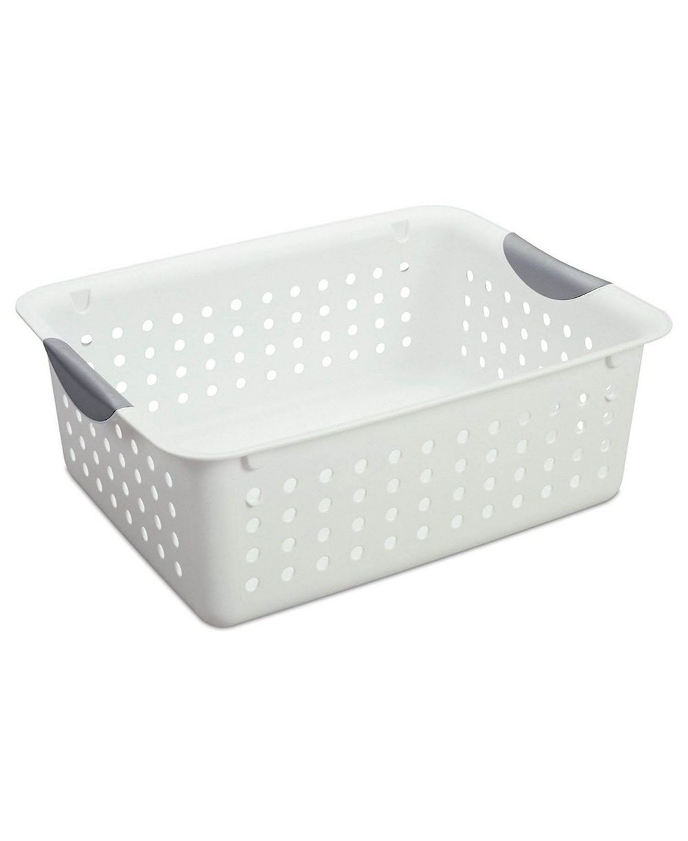 Sterilite Medium and Small Ultra Plastic Storage Bin Organizer Basket (18 Pack)