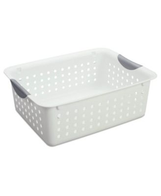Sterilite Medium and Small Ultra Plastic Storage Bin Organizer Basket (18 Pack)