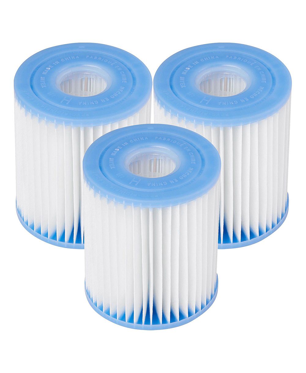 Intex Swimming Pool Easy Set Filter Cartridge Replacement - Type H (3 Pack)