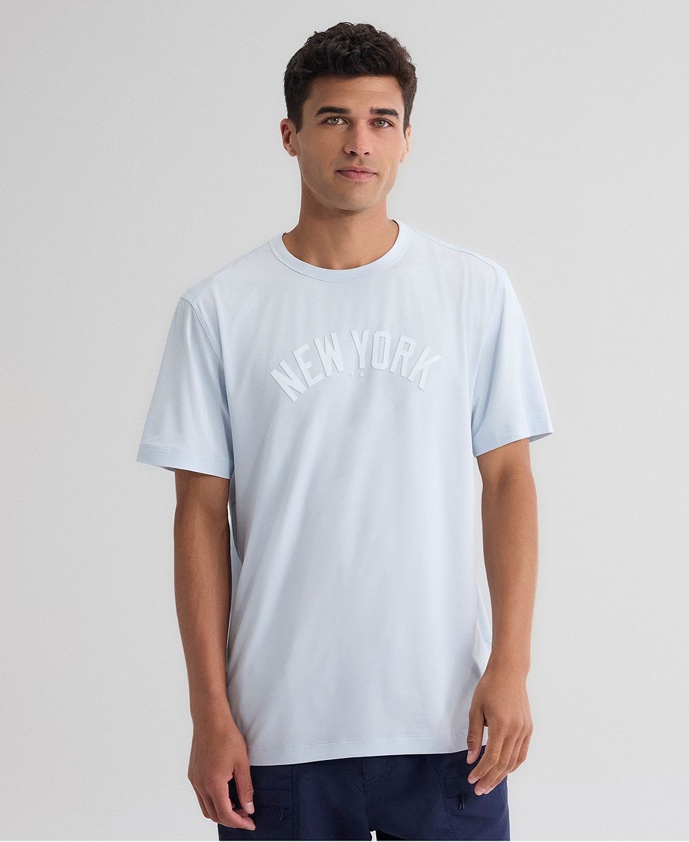 Fanatics Men's Light Blue New York Yankees Clutch Winning Edge T-Shirt