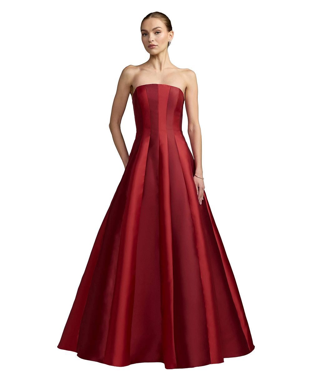 Mac Duggal Женские бретельки Панели Mikado бальное платье