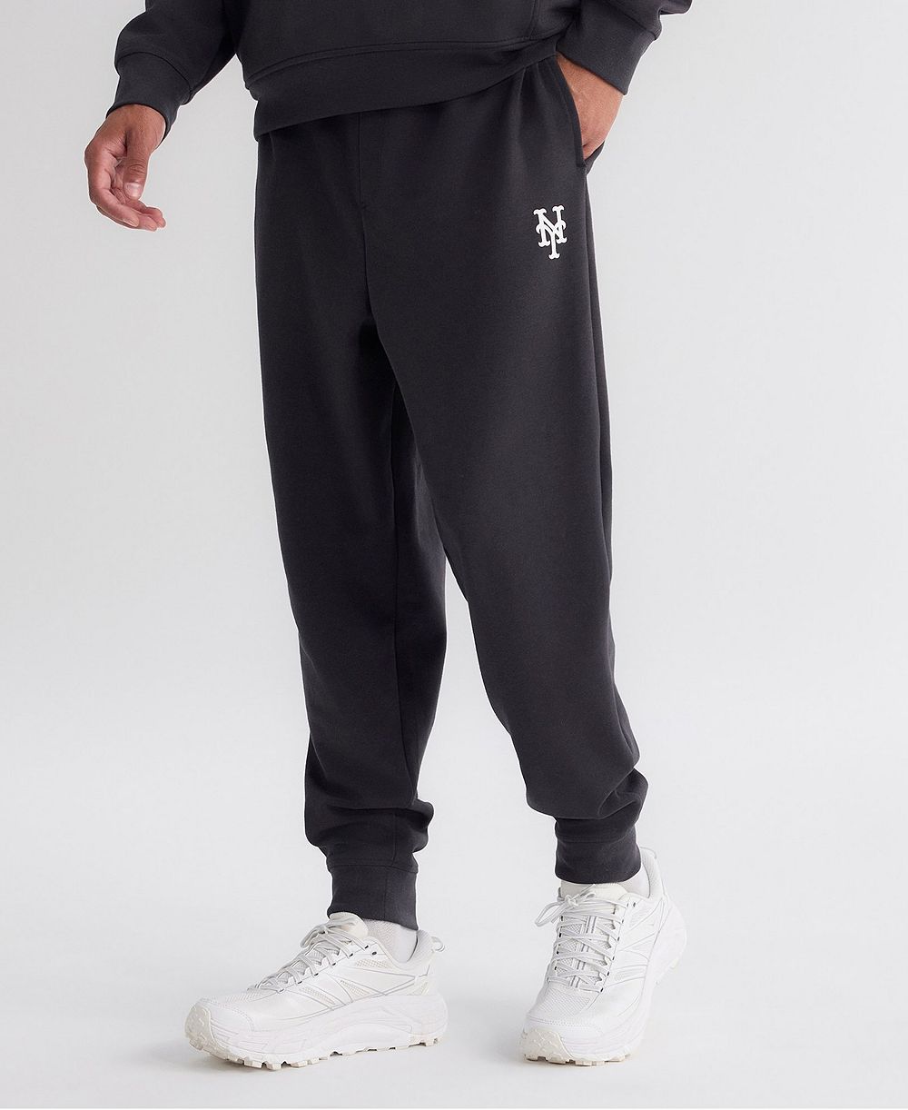 Fanatics Men's Charcoal New York Mets Clutch Fleece Tri-Blend Joggers