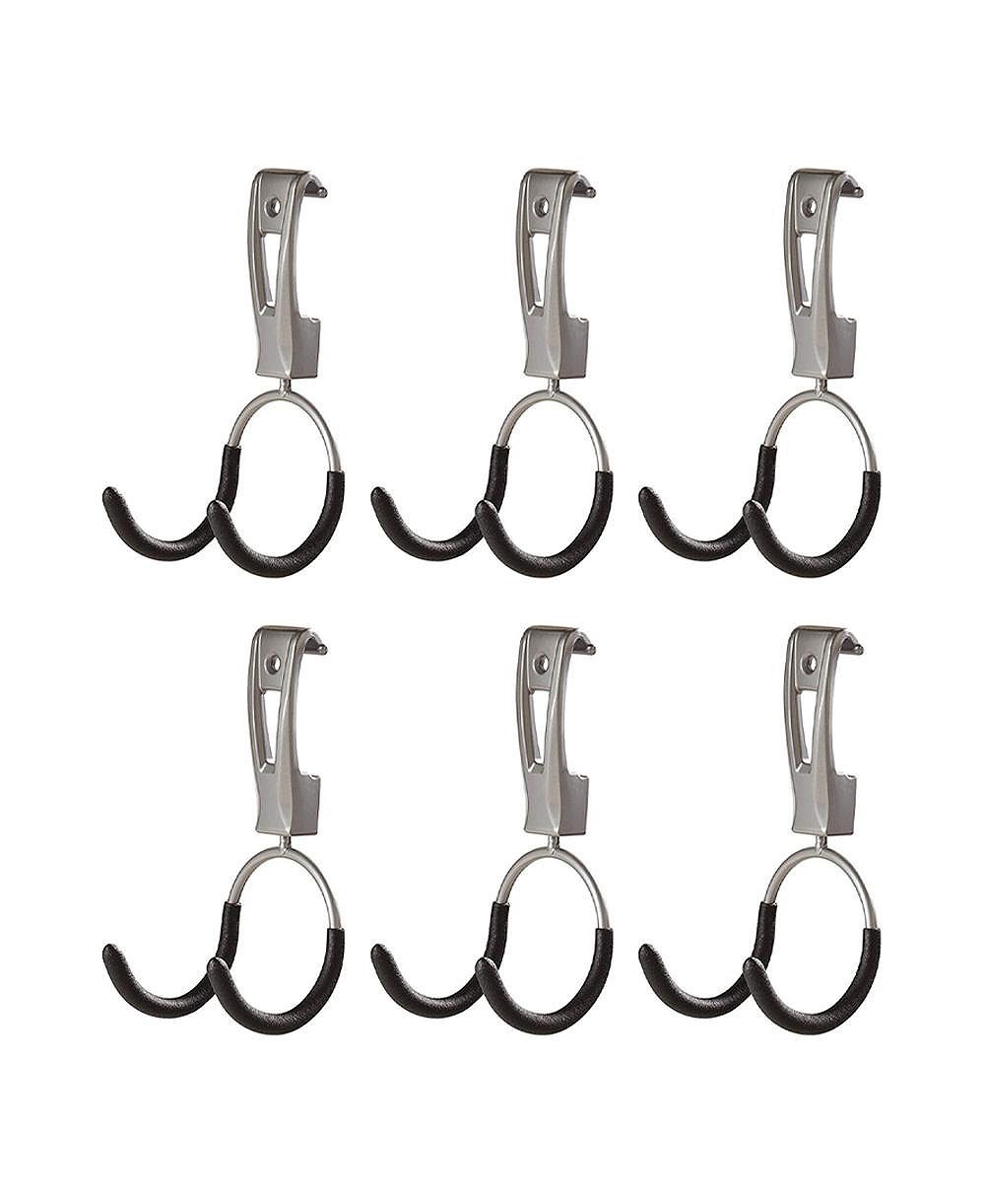 Rubbermaid Universal Metallic FastTrack Hanging Garage Hook Organizers  (6 Pack)