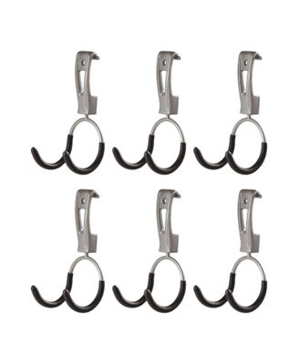 Rubbermaid Universal Metallic FastTrack Hanging Garage Hook Organizers  (6 Pack)