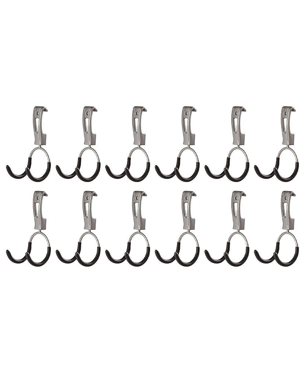 Rubbermaid Universal Metallic FastTrack Hanging Garage Hook Organizers (12 Pack)