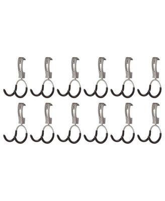Rubbermaid Universal Metallic FastTrack Hanging Garage Hook Organizers (12 Pack)