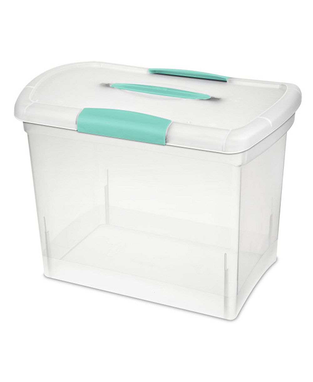 Sterilite Large Nesting ShowOffs Portable Clear File Box with Latches (18 Pack)