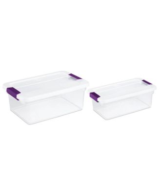 Sterilite 15 Quart Storage Tote, 12 Pack, and 6 Quart Storage Tote, 12 Pack