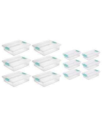 Sterilite большая коробка для хранения с защелкой (6 шт.) + маленькая коробка с защелкой (6 шт.)