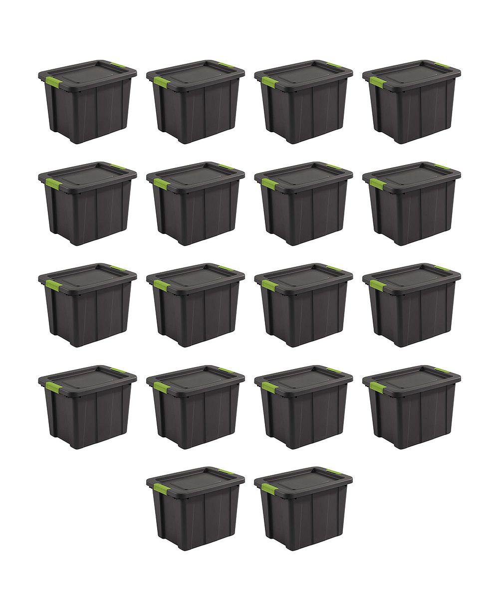 Sterilite Tuff1 Latching 18 Gallon Plastic Storage Container and Lid (18 Pack)