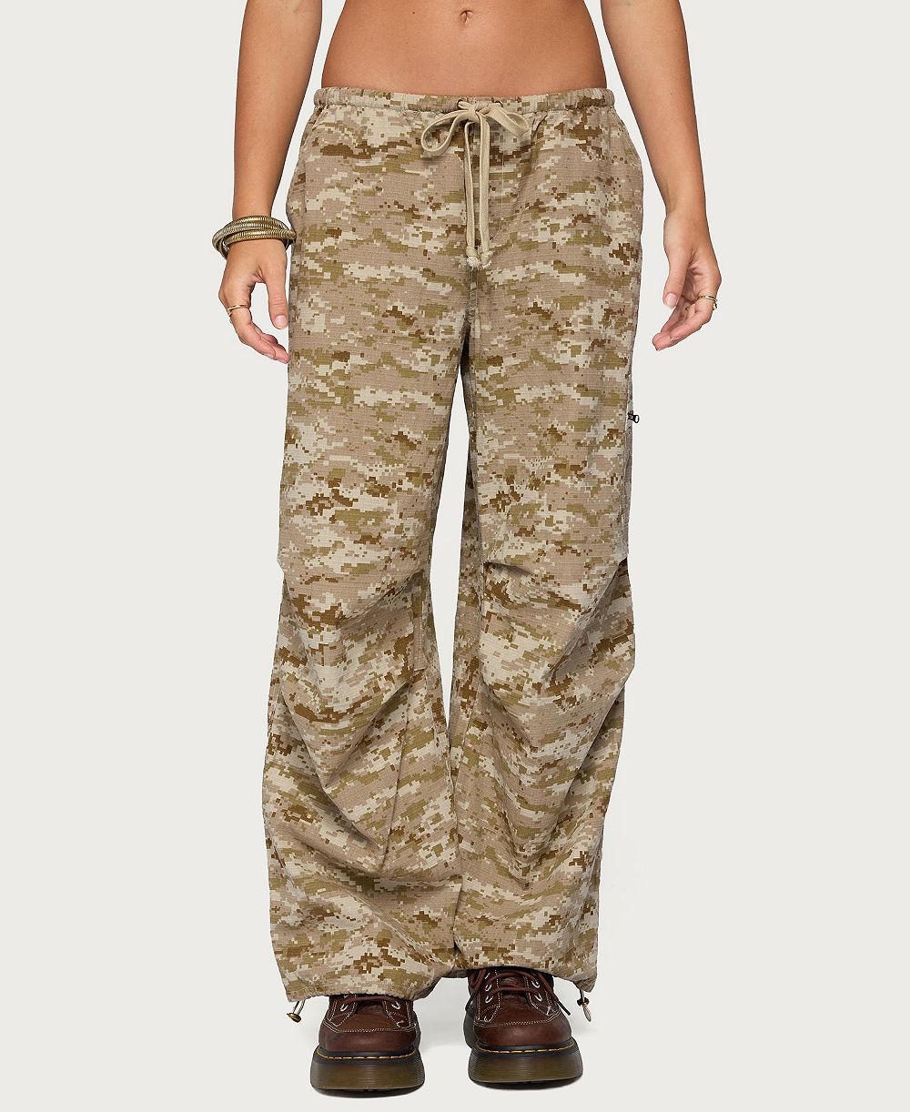 Edikted Women's Demey Camo Baggy Cargo Pants