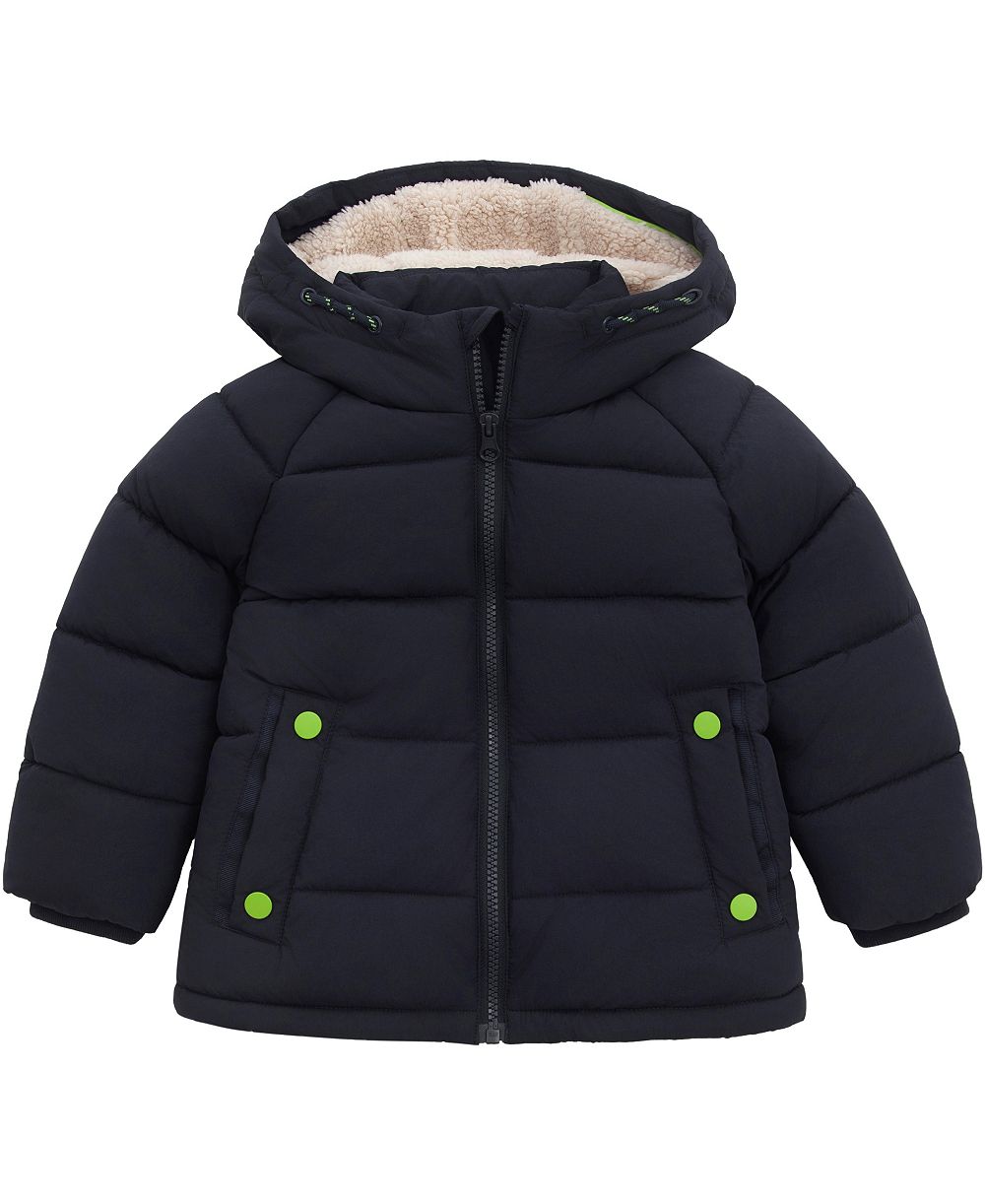 Rokka&Rolla Toddler Boys Ethan Borg Lined Hooded Puffer Jacket 2T-5T