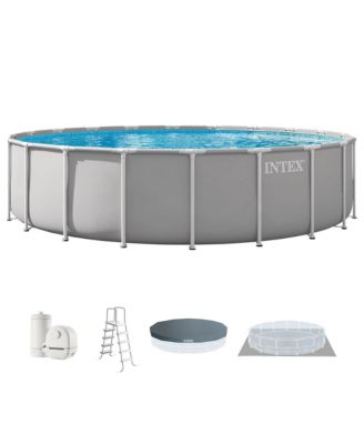 Набор надувного бассейна INTEX Prism Frame 20ft x 52in с насосом-фильтром