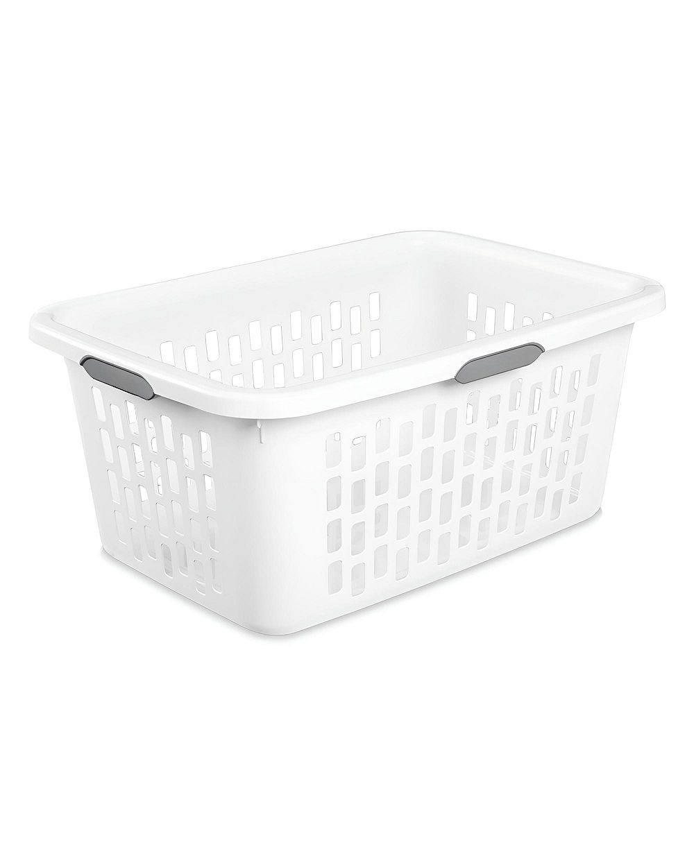 Sterilite корзина для белья Plastic Hamper с ручками, белая, 24 Pack