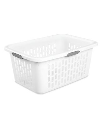 Sterilite корзина для белья Plastic Hamper с ручками, белая, 24 Pack
