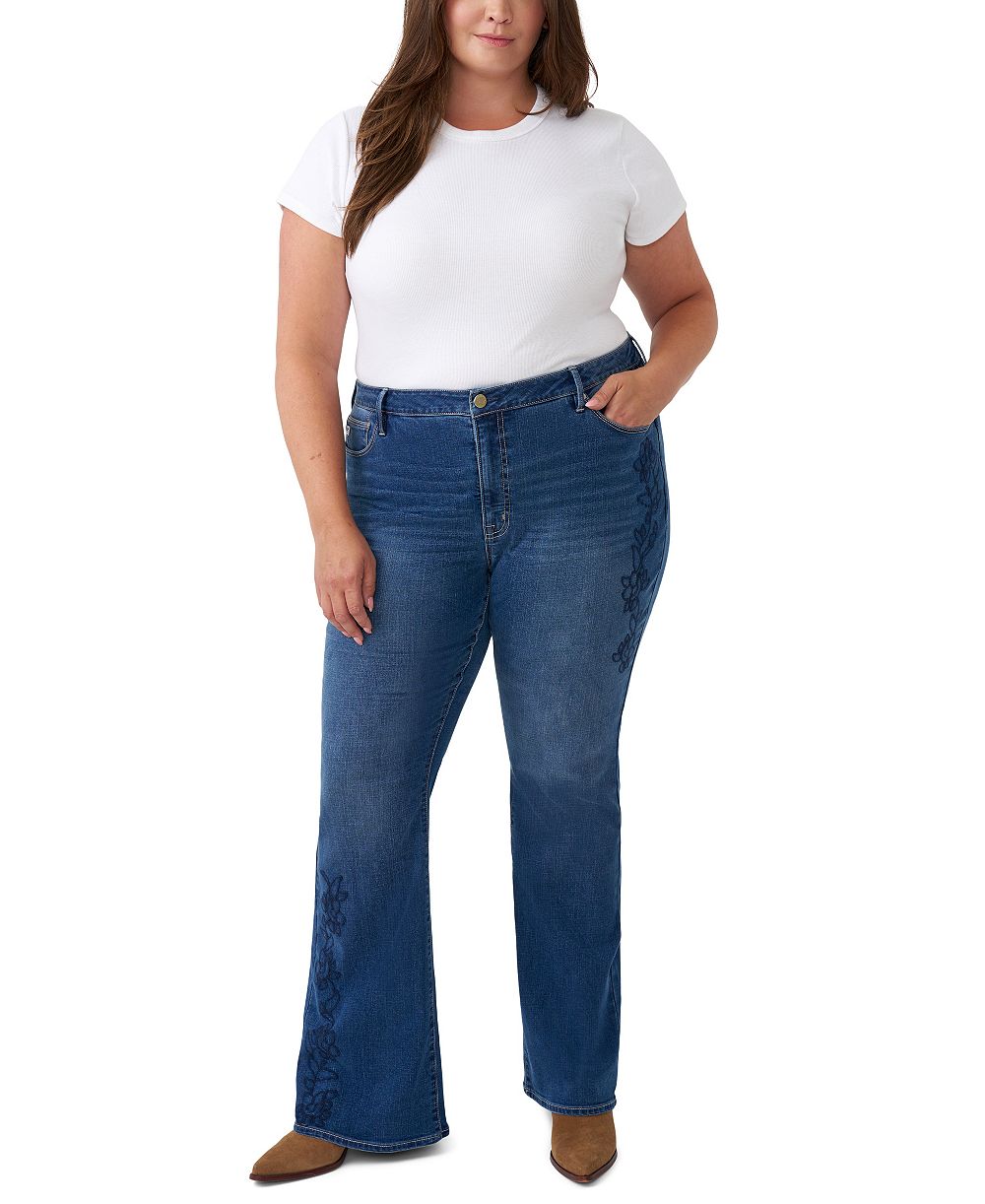 Seven7 Plus Size Felicity Flare High-Rise Jeans