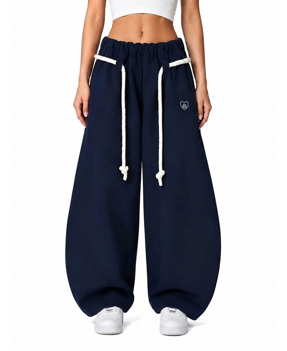 AELFRIC EDEN Women's Barrel Rope-Drawstring Sweatpants