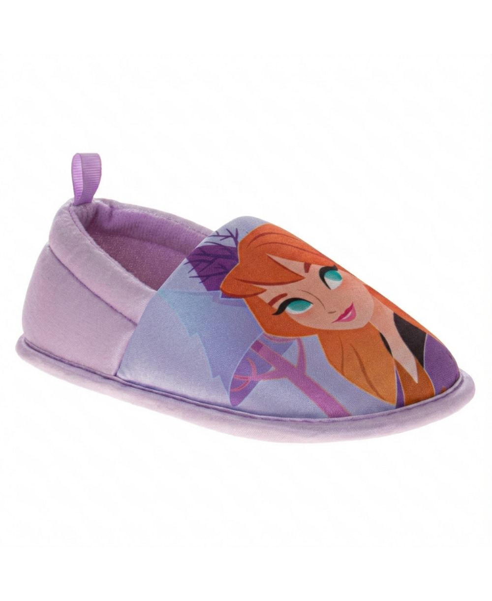 Disney Frozen Anna and Elsa Kids' 5 -11 Slippers Plush, Warm, and Soft House Shoes