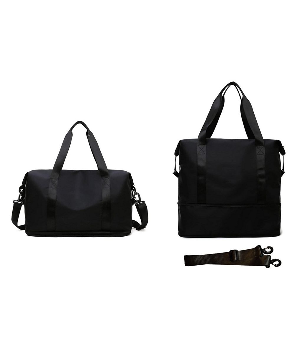 ARONKL Expandable Dry-Wet Separation Yoga Workout Carry On Duffle Bag for Lifestyle Weekend Walking and Casual Outdoor Workout