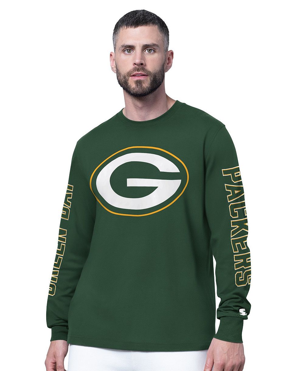 Starter Мужская футболка с длинным рукавом Green Bay Packers Clutch Hit II