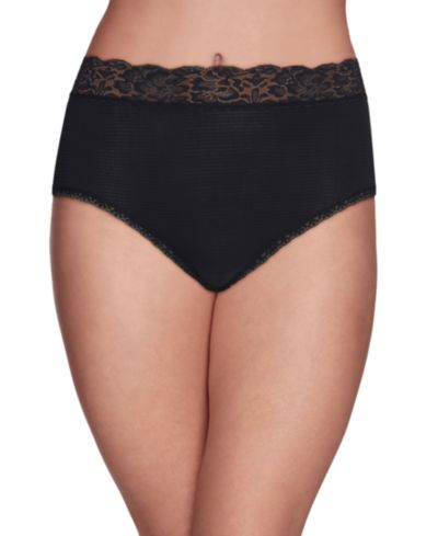 Vanity Fair Flattering Lace Stretch Brief Underwear 13281, also available in extended sizes
