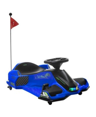 YOBTOP 12V Electric Drifting Go Kart with Music & Lights, 110-Lb. Capacity, Ages 8-12