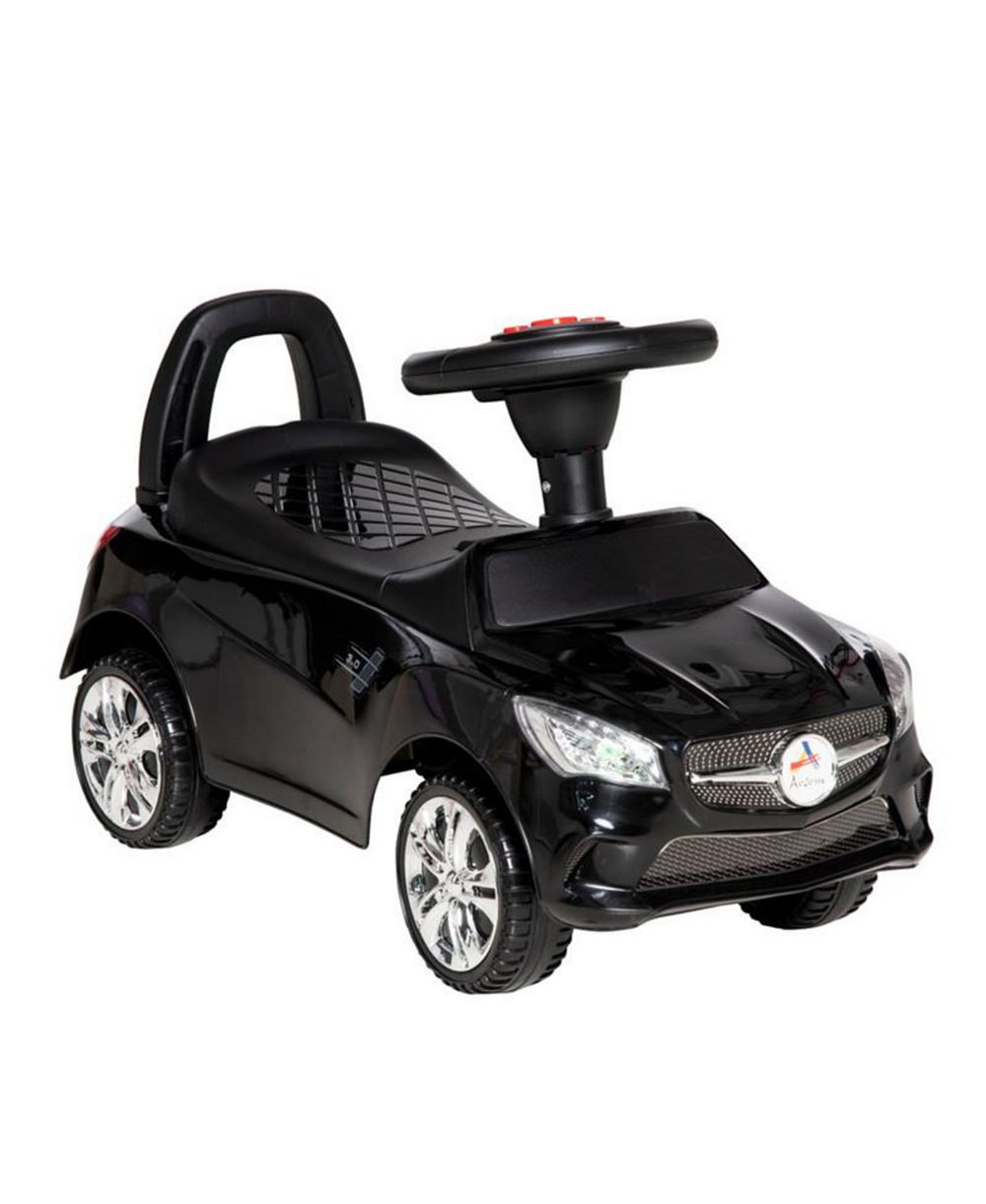 YOBTOP детская машинка на толкании, игрушка для ходьбы с рожком, музыкой, фарами и отделением для хранения