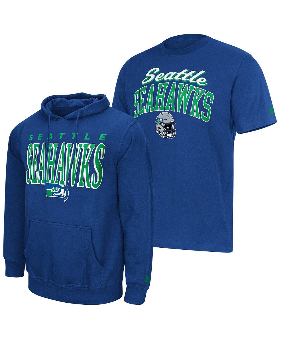 Мужской комплект Starter 2-piece Royal Seattle Seahawks Logo Hoodie