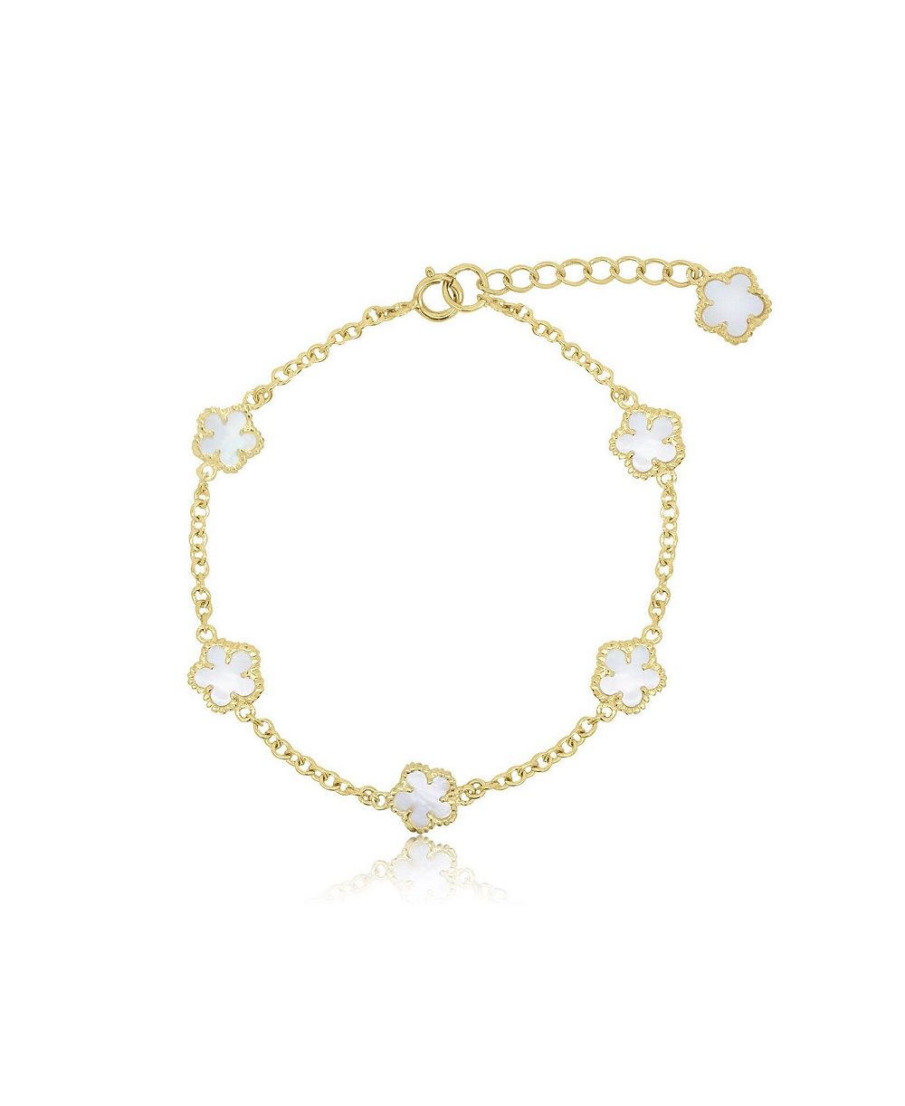 Браслет The Lovery Spring Flower из стерлингового серебра с напылением 14K Gold-Plated