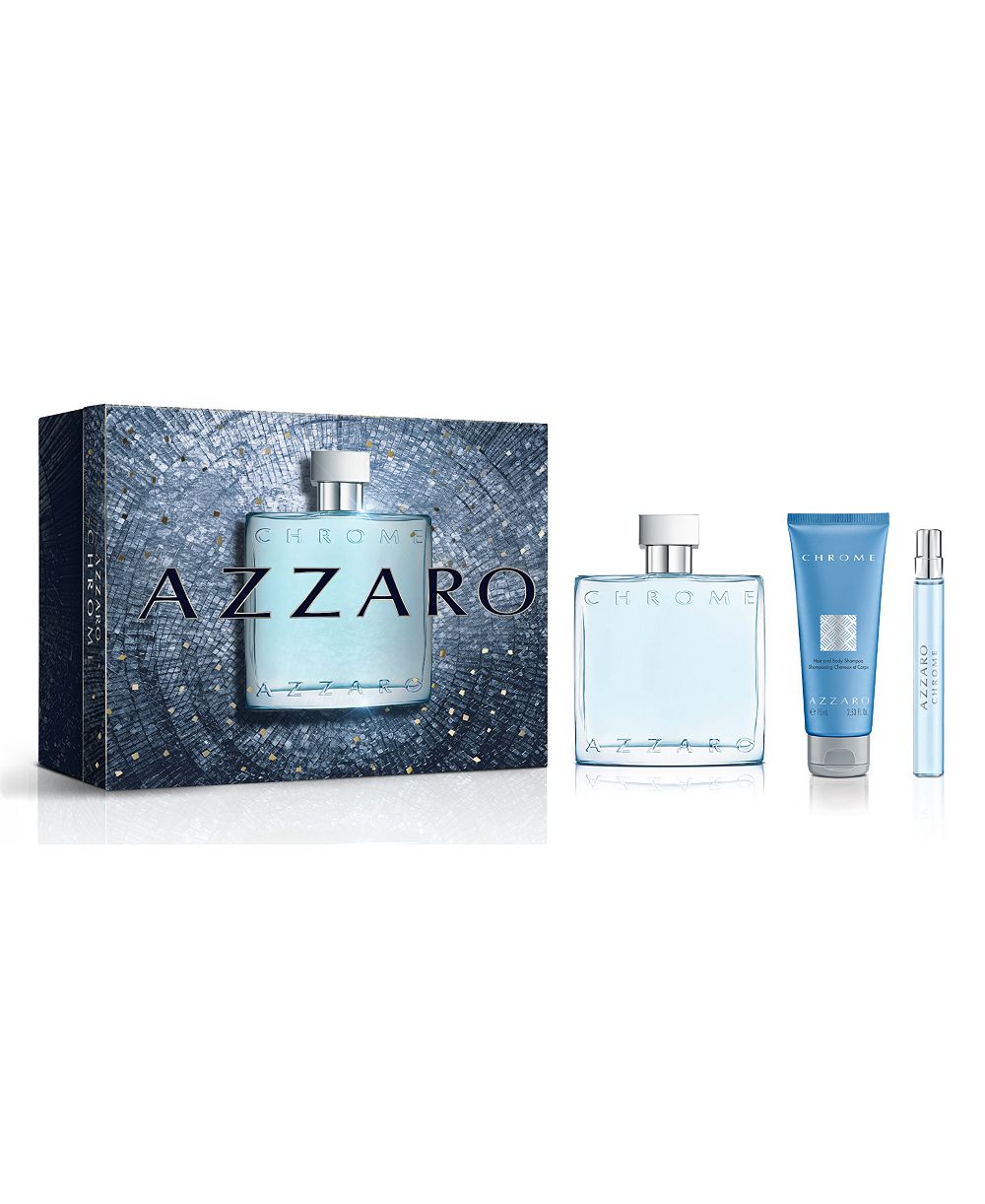 Подарочный набор туалетной воды Azzaro Chrome, 3 предмета