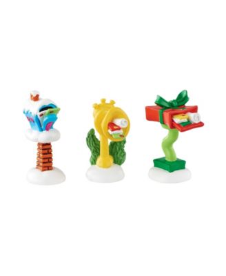 Department 56 Grinch Village, Who-Ville Wacky Mailboxes, набор из 3 шт