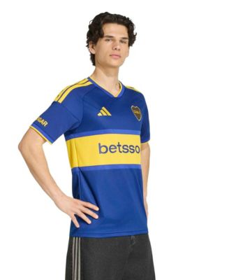 adidas Men's Boca Juniors 2026/27 Home Replica Slim-Fit V-Neck Jersey