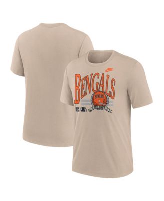 Nike Мужская футболка Nike Cincinnati Bengals Rewind Tri-Blend Retro