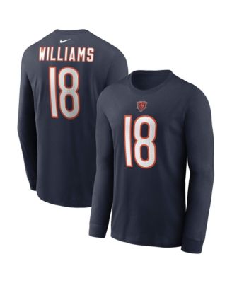 Nike Men's Caleb Williams Chicago Bears Name & Number Long-Sleeve T-Shirt