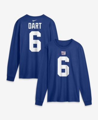 Мужская футболка Nike New York Giants Jaxson Dart Seamless Long-Sleeve