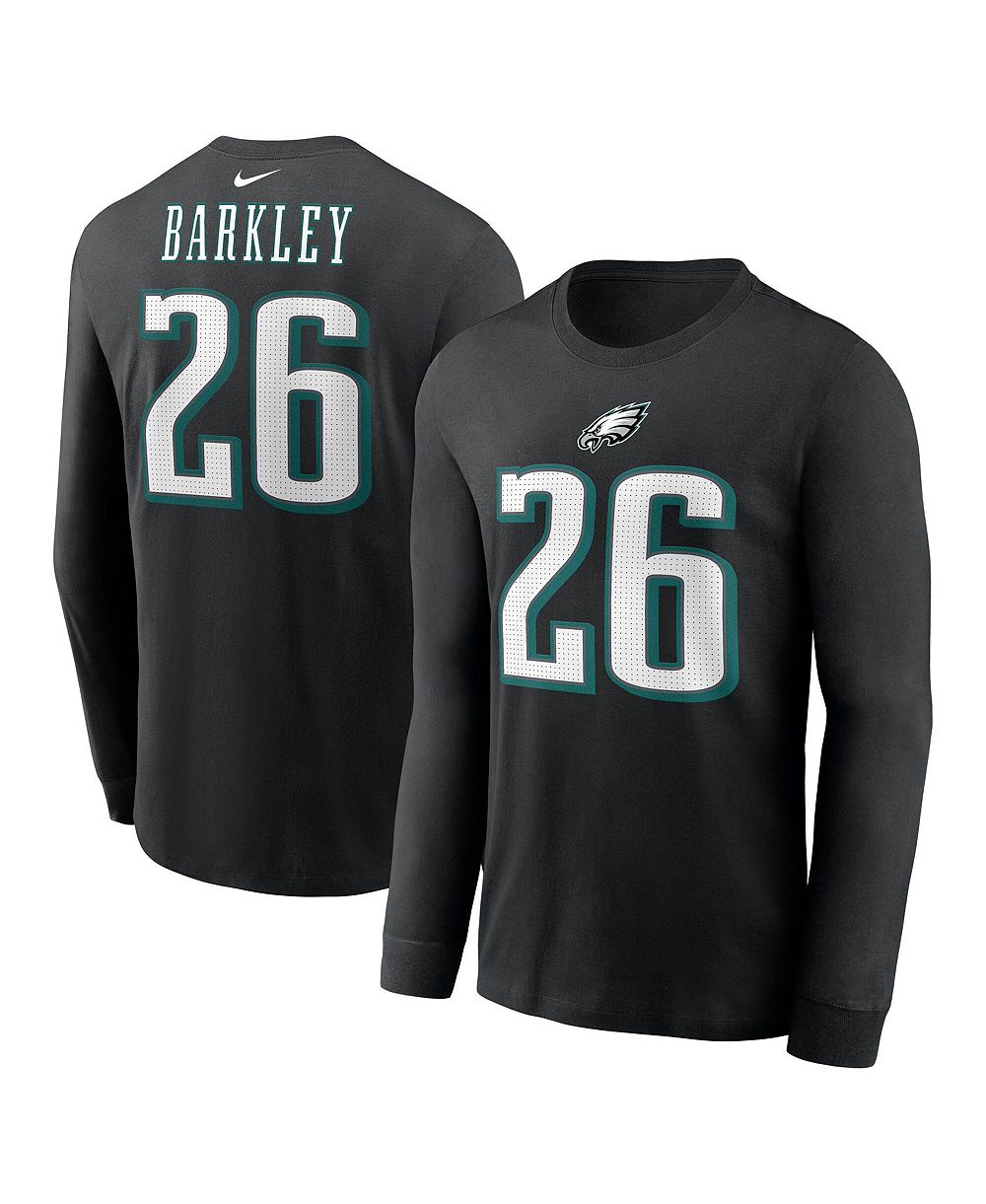 Nike Men's Philadelphia Eagles Saquon Barkley Long Sleeve Crewneck T-Shirt