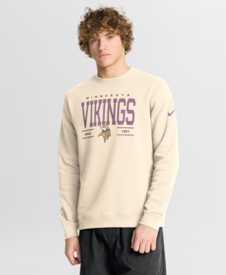 Мужская толстовка Nike Minnesota Vikings Club, флис с начесом, круглый вырез