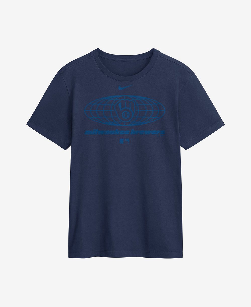 Nike Men's Milwaukee Brewers Monochromatic Screen Print T-Shirt