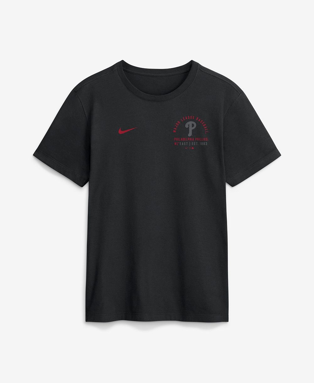 Nike Men's Philadelphia Phillies Split Logo Crew Neck Short-Sleeve T-Shirt
