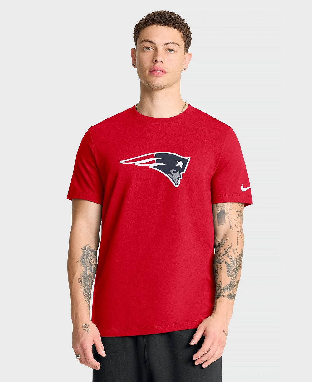 Мужская футболка Nike New England Patriots Logo Essential Crewneck с принтом