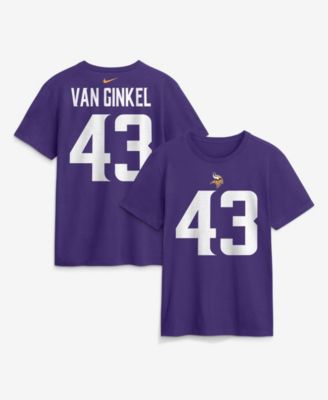 Мужская футболка Nike Minnesota Vikings Andrew Van Ginkel с именем и номером