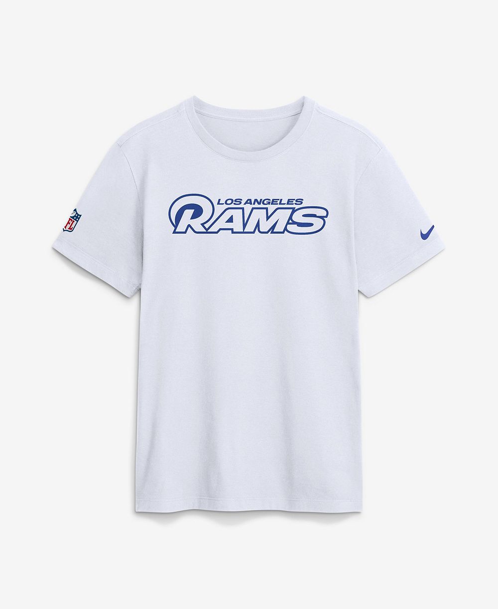 Nike Men's Los Angeles Rams Screen Print Graphics Cotton T-Shirt