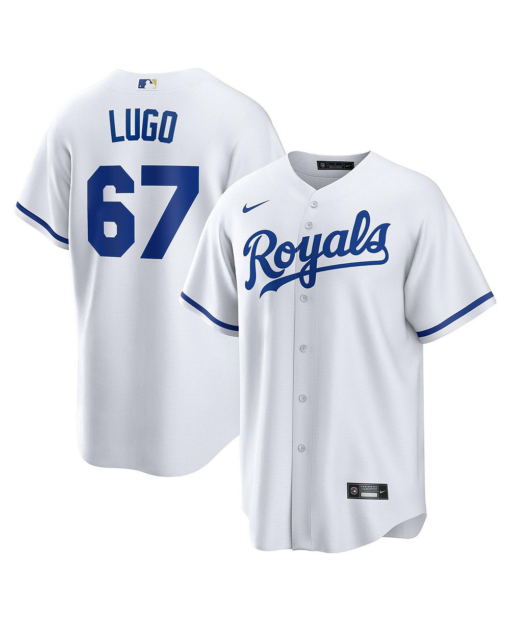 Мужское джерси Nike Kansas City Royals Seth Lugo с коротким рукавом и V-образным вырезом